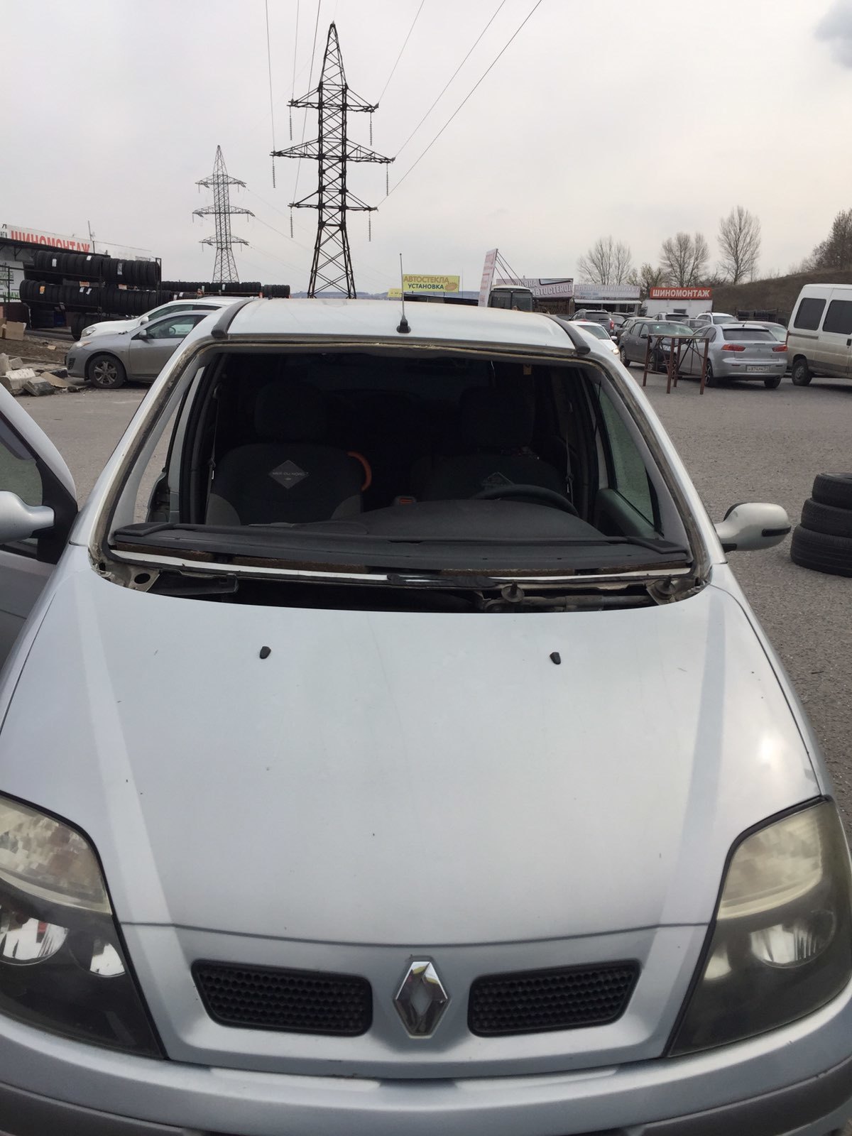 фото автомобиля ренаульт до установки стекла